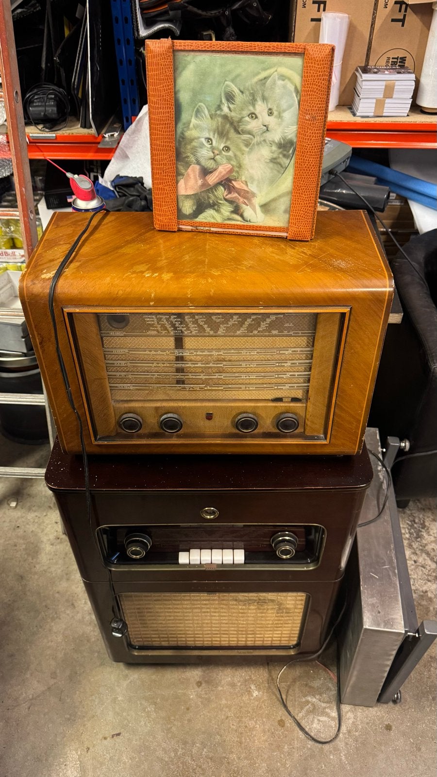 Philips BX 594A Radio en Radio/Platenspeler FX551A, Audio, Tv en Foto, Ophalen, Niet werkend, 100 cm of meer, Philips