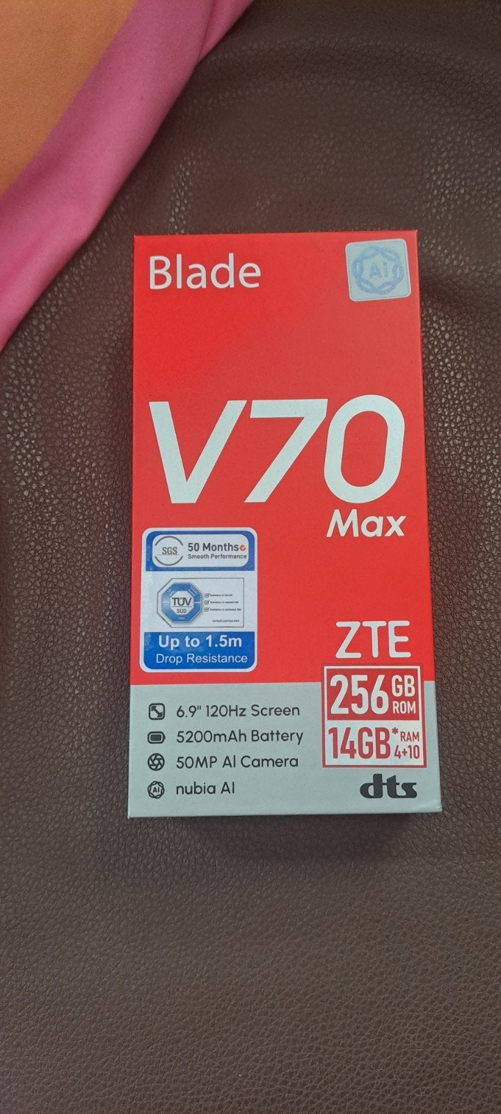 Nieuwe ZTE Blade V70 Max - 256GB, 14GB RAM, 50MP Camera, Ophalen, Nieuw, Klassiek of Candybar, Zonder simlock