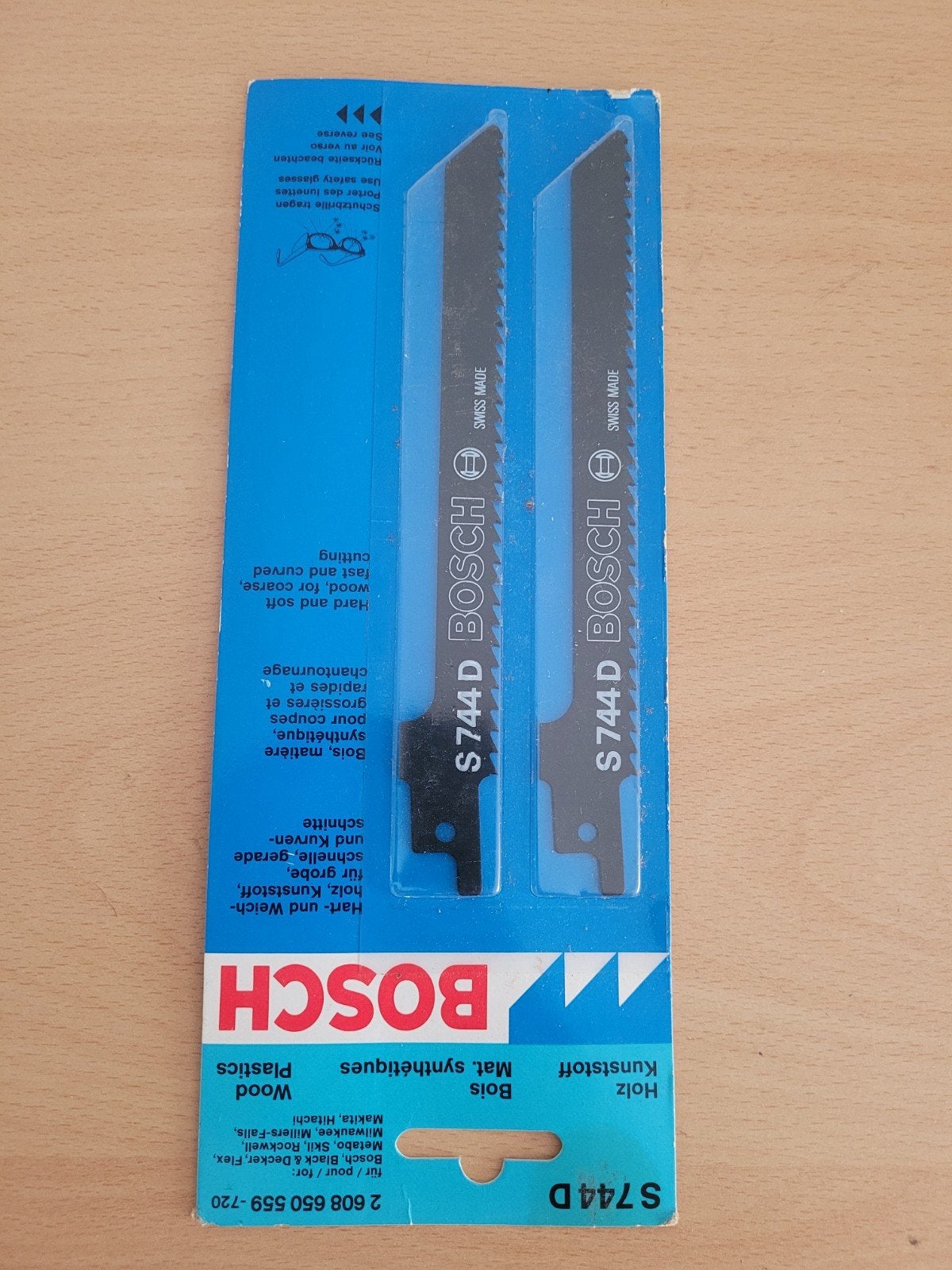 Bosch S 744 D Reciprozaagbladen voor hout en kunststof, Ophalen of Verzenden, Nieuw, Zaag, Bosch