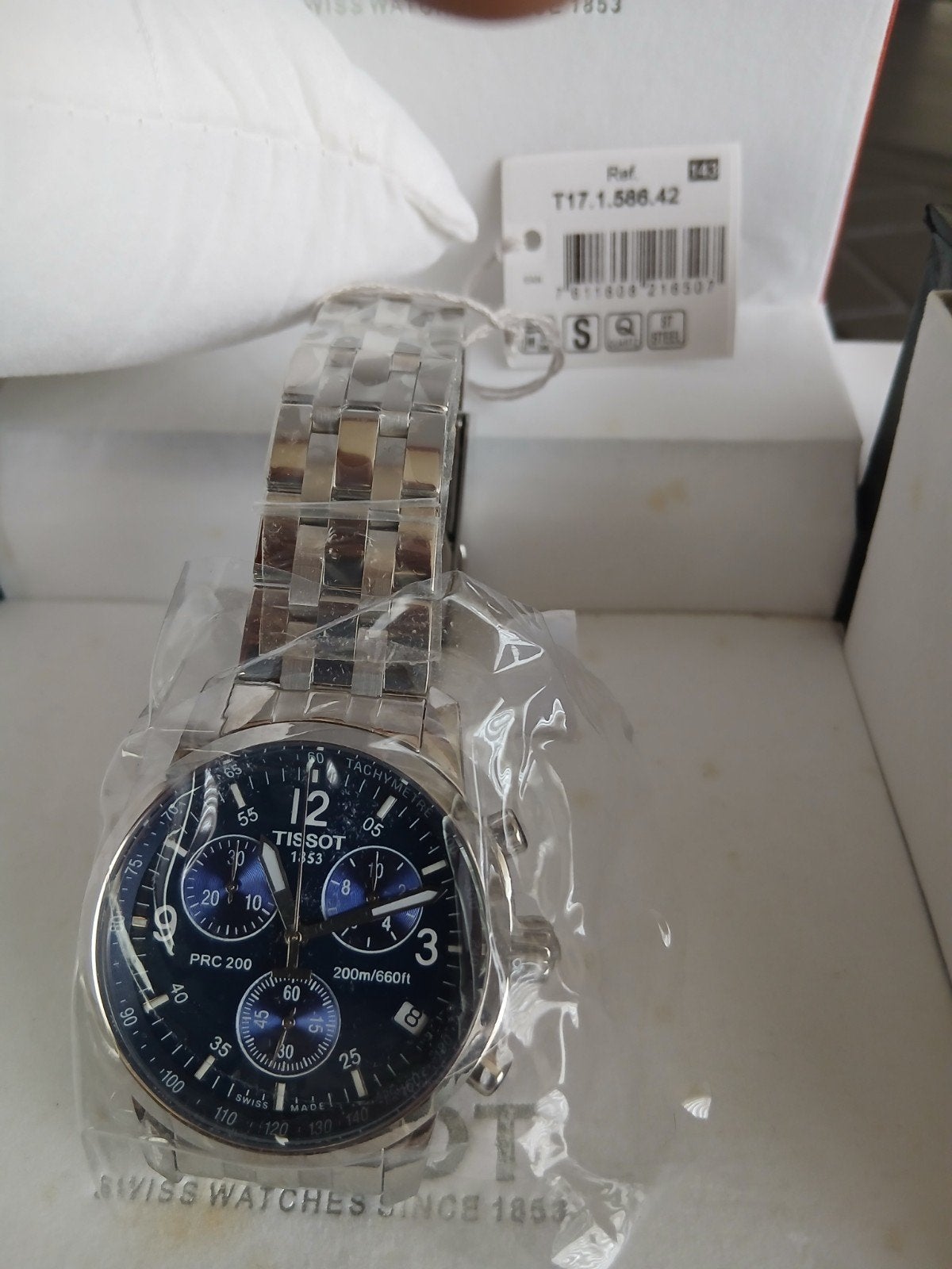 Tissot PRC 200 Chronograaf Herenhorloge - Nieuw in doos, Overige merken, Staal, Staal, Polshorloge