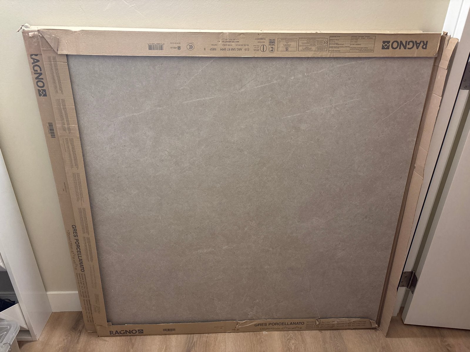 3.5 Grote Ragno tegels 120x120 cm - Gres Porcellanato, Ophalen, 60 cm of meer, Keramiek, Nieuw
