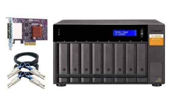 QNAP TL-D800S Expansion Box, Computers en Software, Ophalen, Zo goed als nieuw