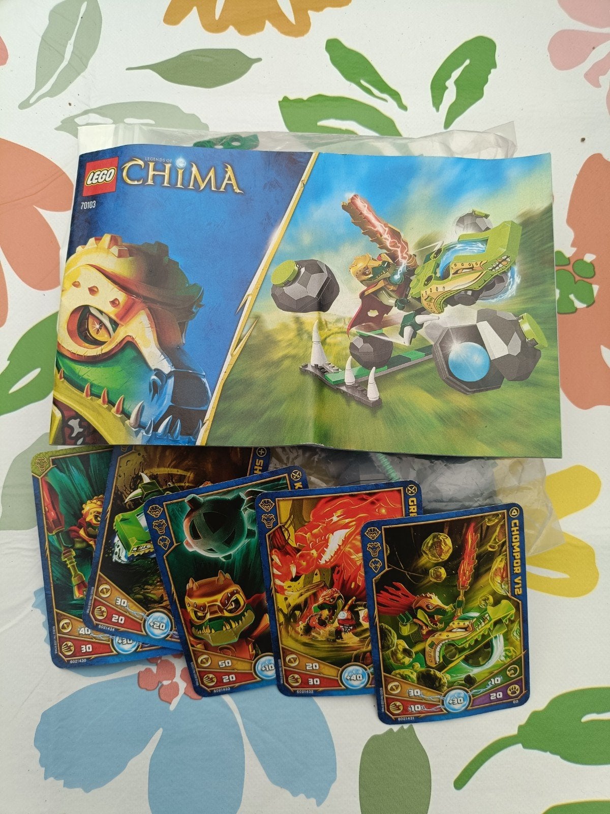 Lego Chima 70103: Eglor's Twin Bike met kaarten, Gebruikt, Overige thema's, Lego, Ophalen of Verzenden