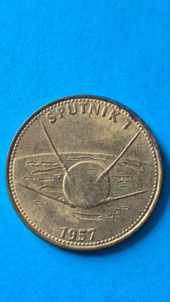 Verzameltoken Shell Sputnik I 1957 ruimtevaart, Verzamelen, Ophalen of Verzenden, Overige typen