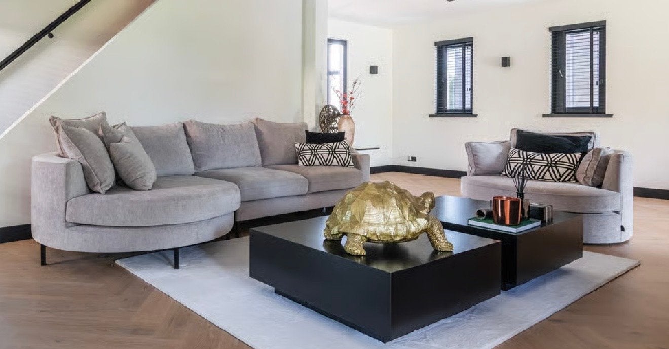 Luxe UrbanSofa Bank met Loveseat, Ophalen, 250 tot 300 cm, 100 tot 125 cm, Zo goed als nieuw