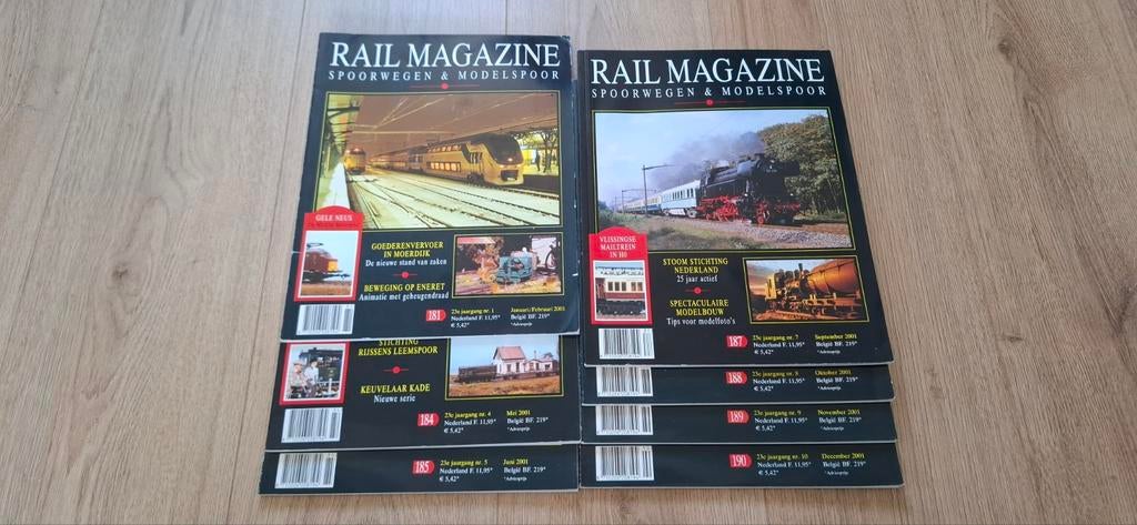 Rail Magazine jaargang 2001 incompleet, Ophalen of Verzenden, Gelezen