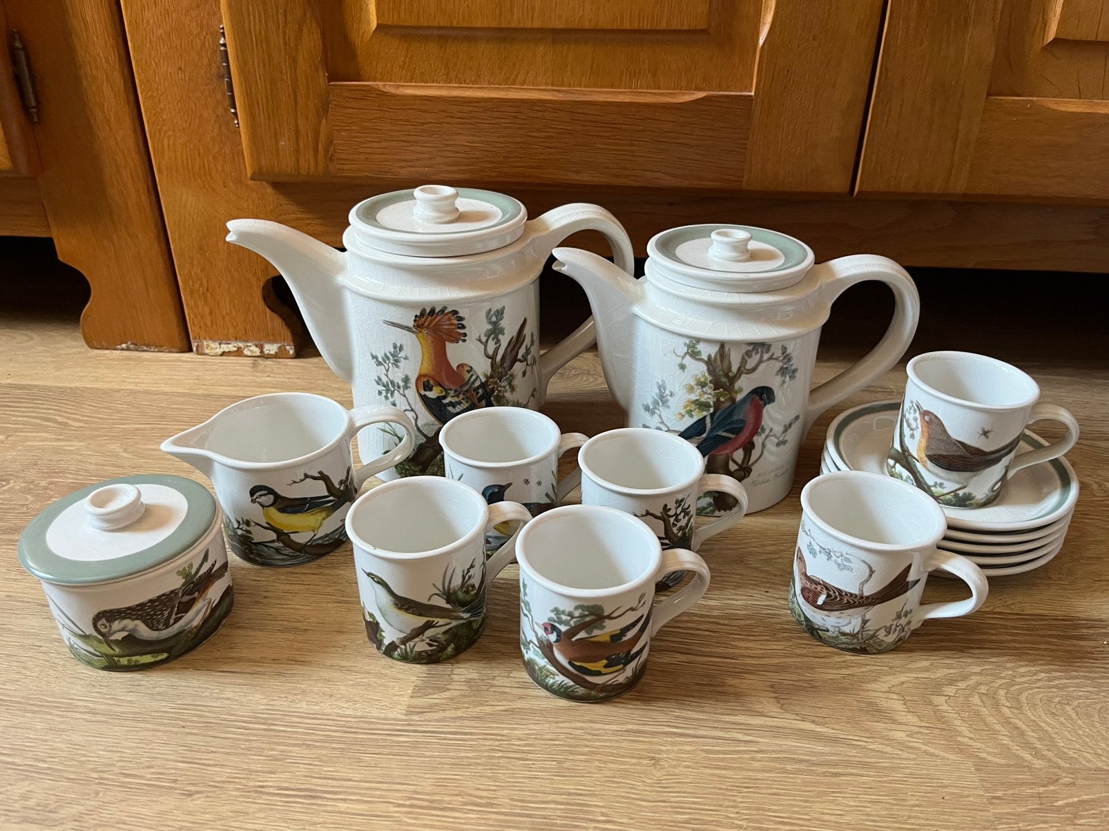 Koffie/ thee servies Port Meirion Birds of Britain, Ophalen