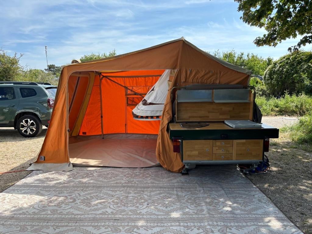 Aart Kok Livingstone Gamedrive Crossroad XL bed, fietsdrager, Caravans en Kamperen, Ophalen, Aart Kok, Aanwezig, Tot en met 2