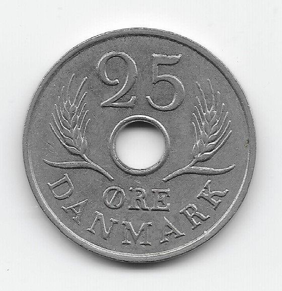 Denemarken 25 øre 1966 KM# 855.1, Verzenden, Overige landen, Losse munt