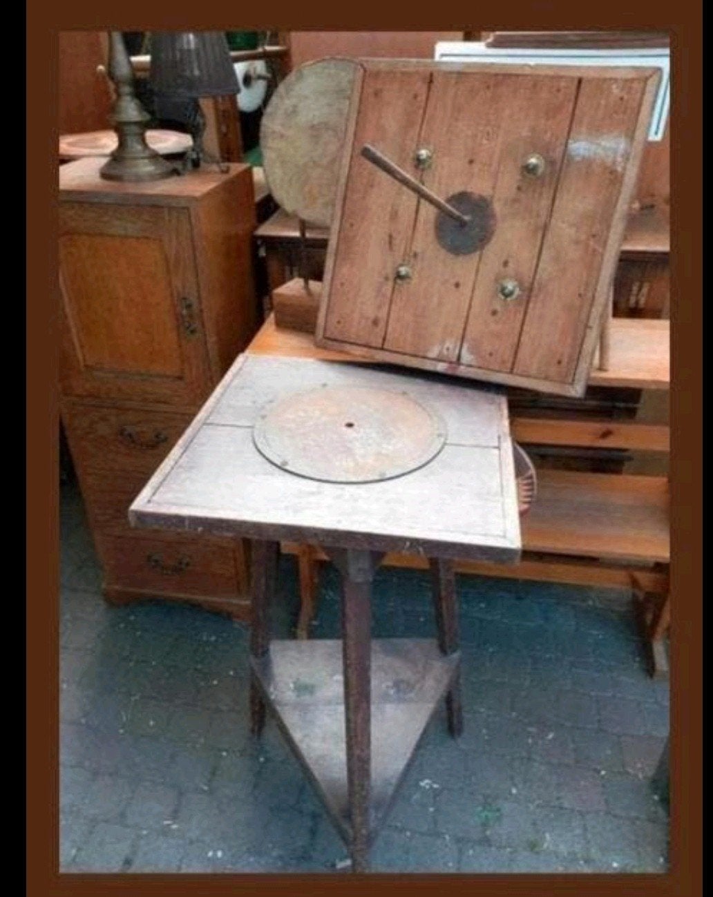 Antieke Atelier Tafel / Schildersschildersezel, Ophalen of Verzenden