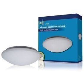 Plafondlamp met ingebouwde bewegingssensor, Nieuw, E27 (groot), Ophalen of Verzenden, Plafondlamp