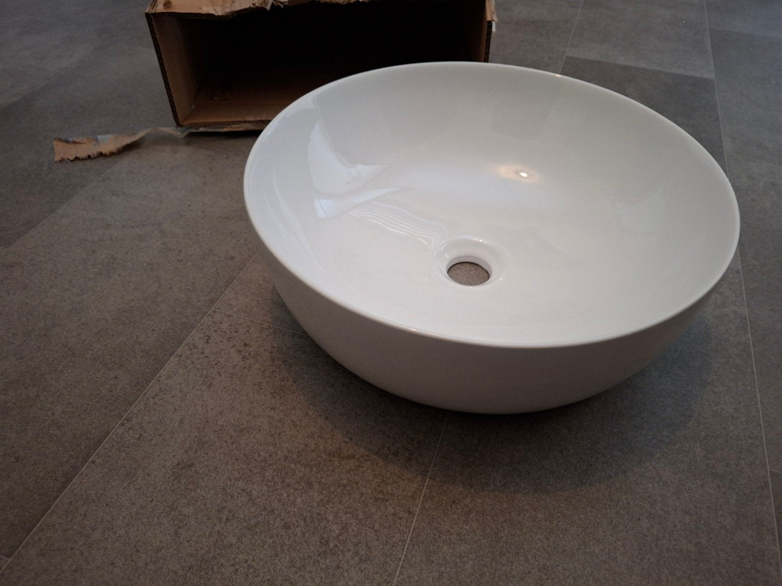 Thebalux Round 3 opbouwkom keramiek wit - Nieuw, Ophalen, Nieuw, Wastafel