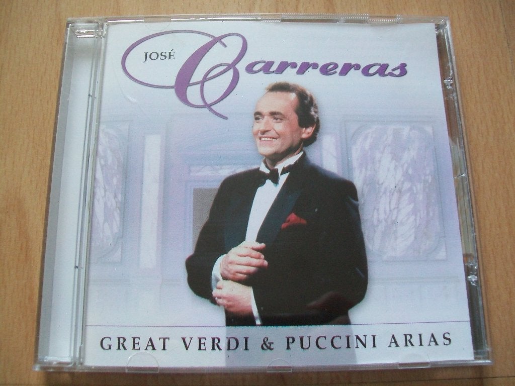 CD - José Carreras - Great Verdi & Puccini Arias, Ophalen of Verzenden, Classicisme, Zo goed als nieuw, Opera of Operette