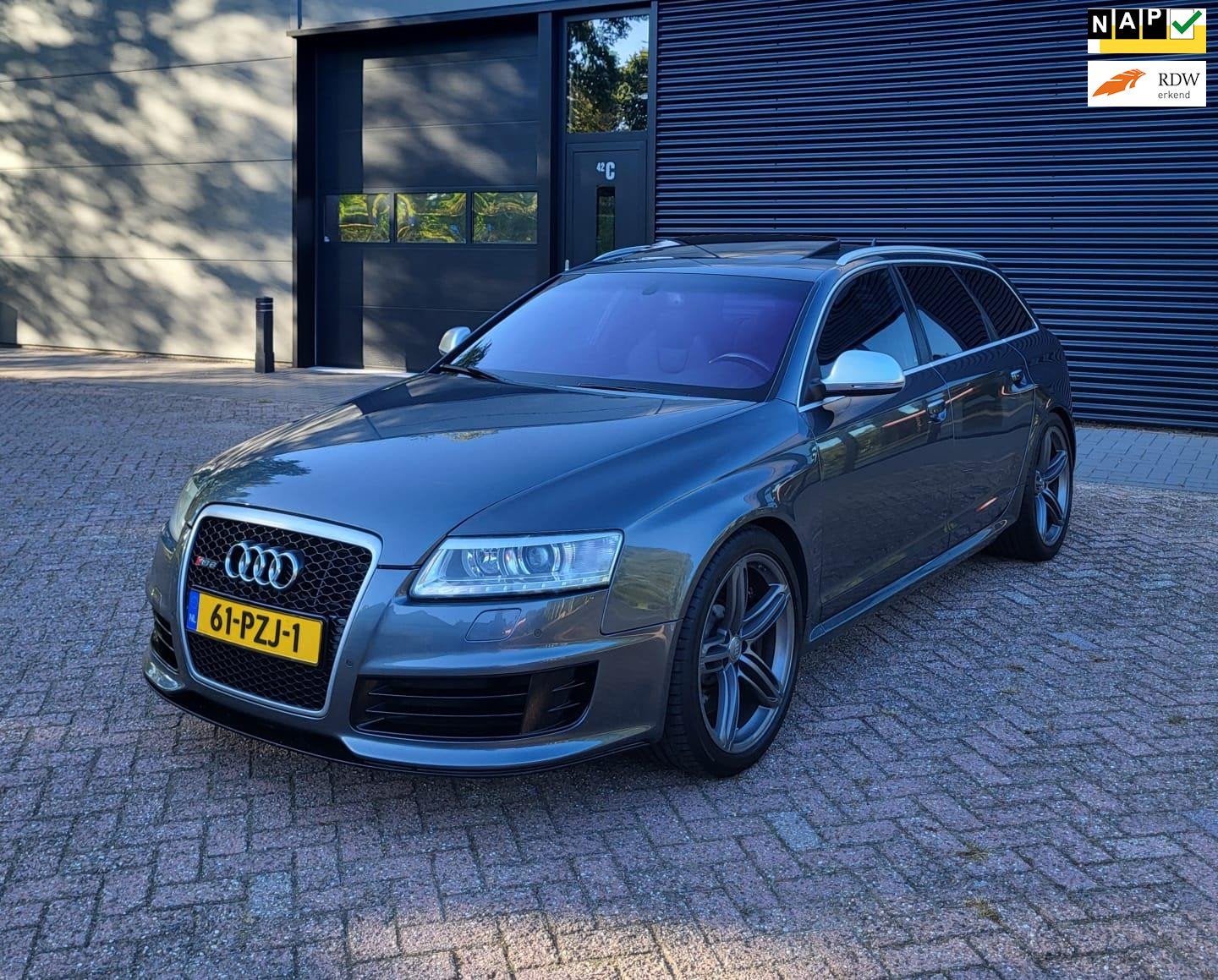 Audi RS6 5.0 TFSI V10 Camera,Schuifdak,BT,Veel opties!, Auto's, Audi, Automaat, Gebruikt, Zwart, RS6