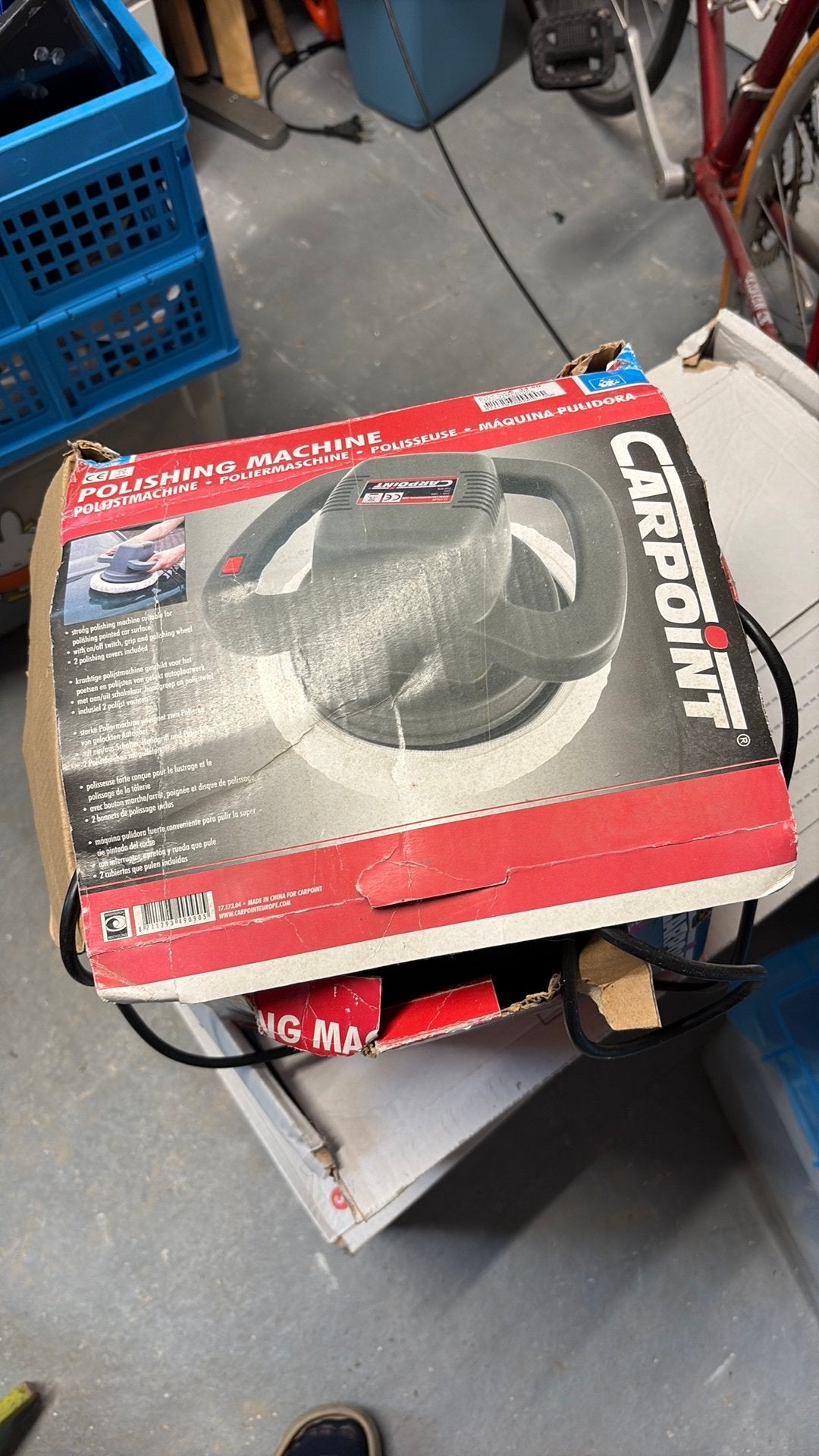 Poetsmachine voor auto, Ophalen