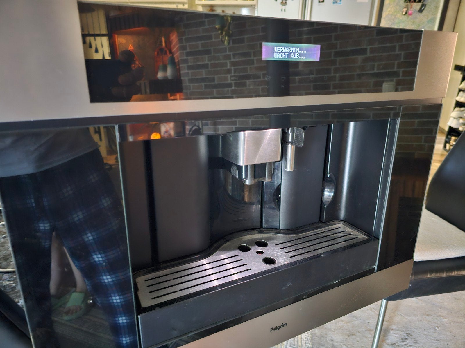 Pelgrim Inbouw Koffiemachine - Zo goed als nieuw, Witgoed en Apparatuur, Koffiezetapparaten, Ophalen