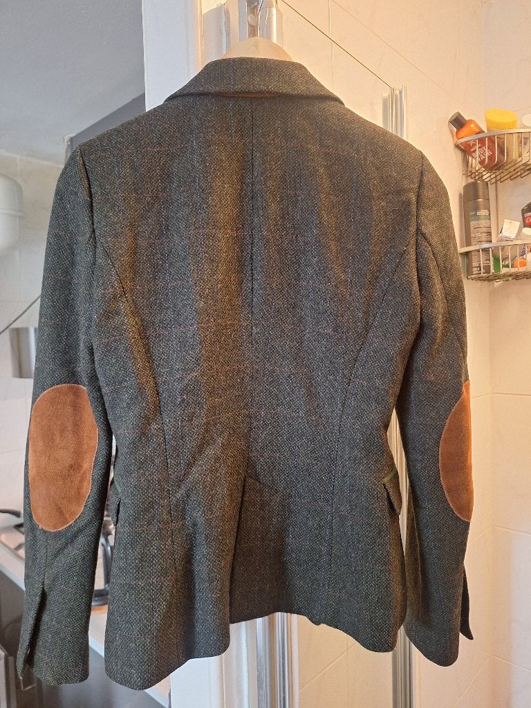 Chique dames/heren/jongens groen colbert, 100% lamswol, mt S, Kleding | Heren, Ophalen of Verzenden, Zo goed als nieuw, Maat 46 (S) of kleiner