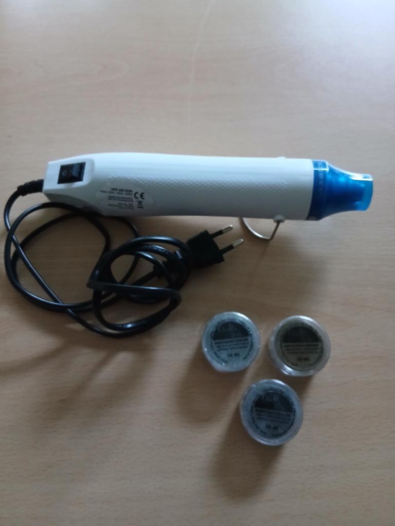 Hot air gun + embossingpoeder + stempelkussen + stift, Hobby en Vrije tijd, Ophalen of Verzenden, Nieuw