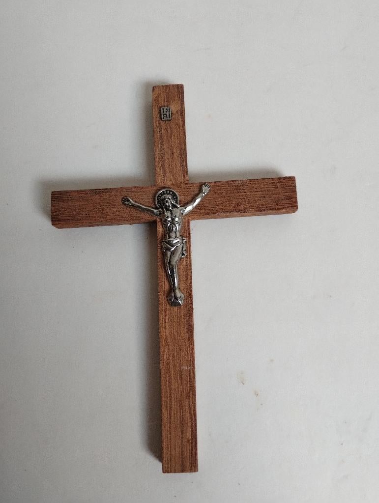 vintage houten kruisje, Antiek en Kunst, Ophalen