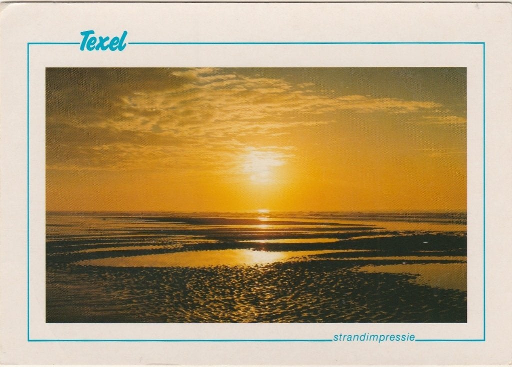 TEXEL Strand Avond, Verzenden, 1980 tot heden, Gelopen, Waddeneilanden