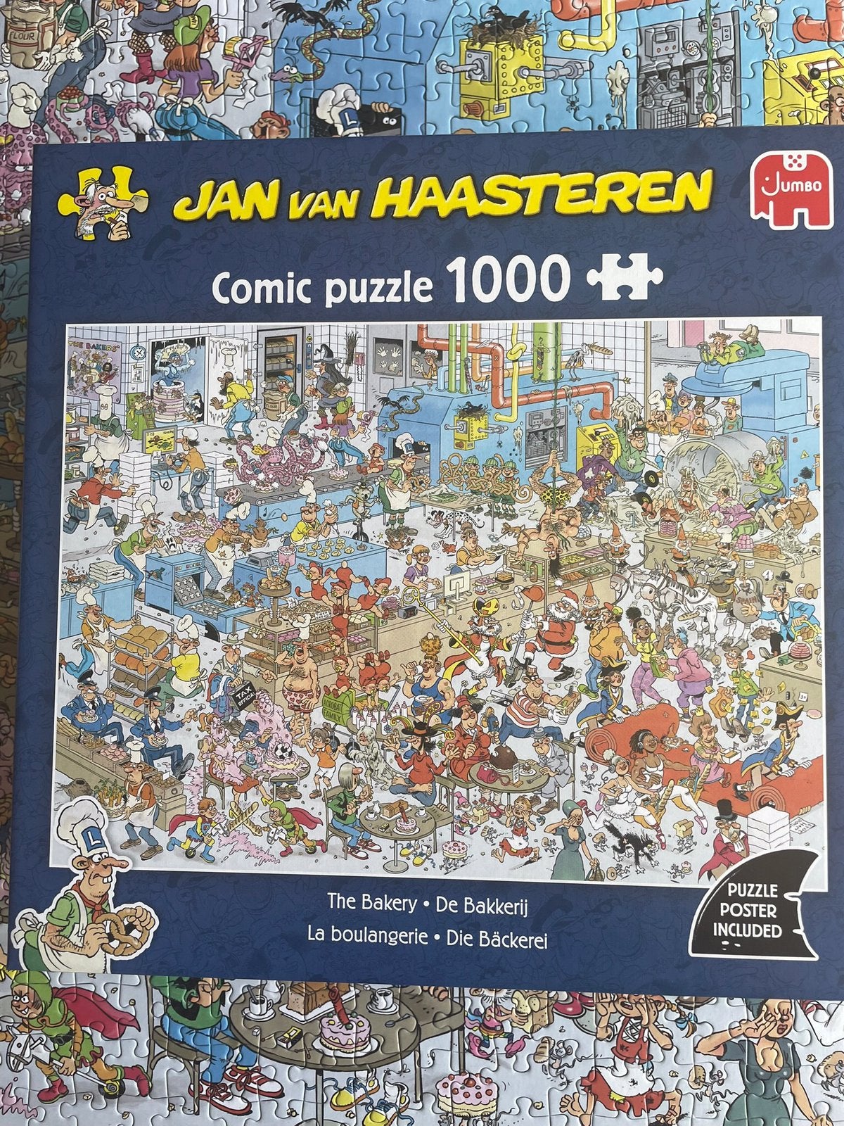 Jan van Haasteren puzzel , The Bakery 1000 stukjes, Ophalen, 500 t/m 1500 stukjes, Zo goed als nieuw, Legpuzzel