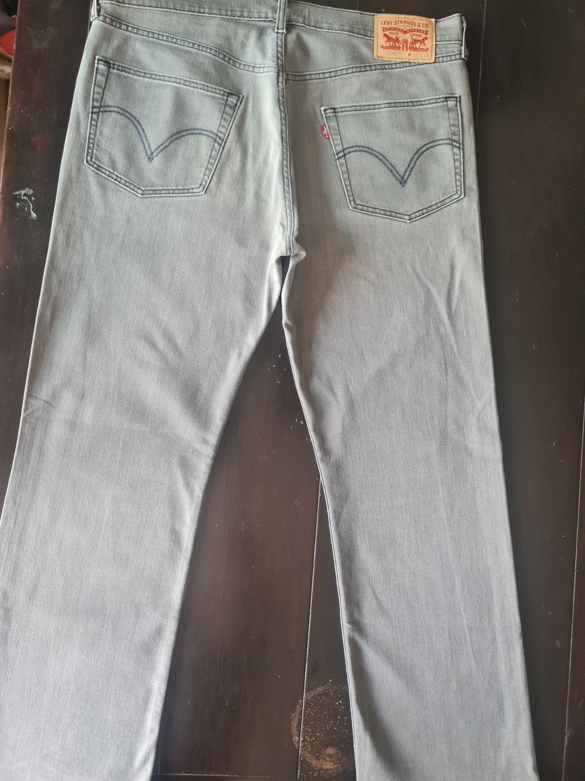 GRIJZE LEVI STRAUSS 506 STRAIGHT STRETCH JEANS SIZE 38/32, W36 - W38 (confectie 52/54), Ophalen of Verzenden, Zo goed als nieuw