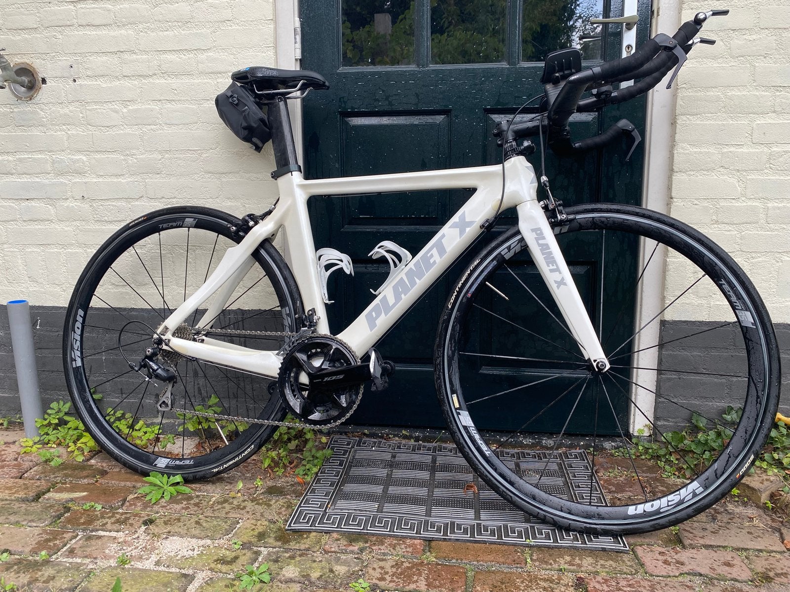 Planet X Triathlonfiets – maat Medium – Shimano 105, Gebruikt, Velgrem, Meer dan 20 versnellingen, Ophalen