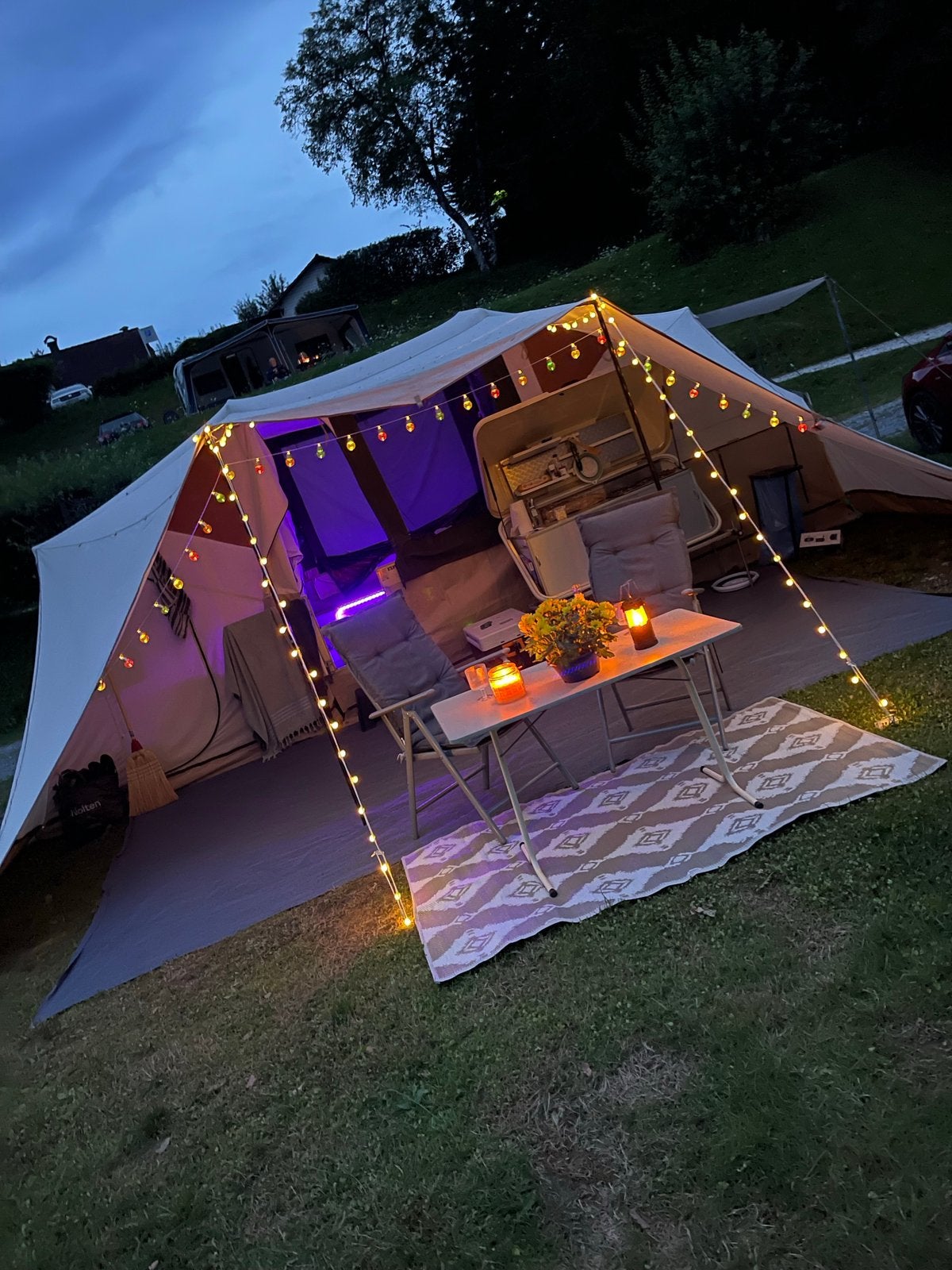 Holtkamer flyer vouwwagen tent, Ophalen, Gebruikt, Tot en met 2