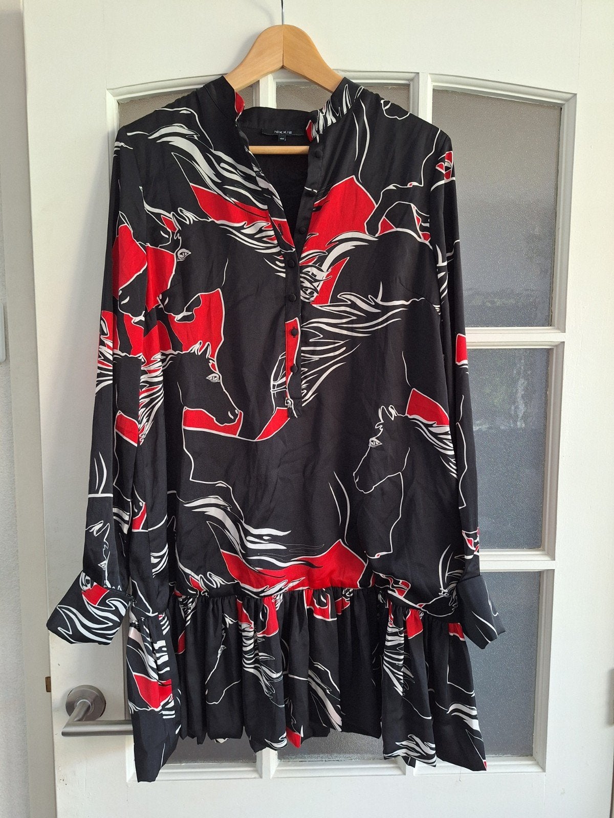 Nikkie jurk met paardenprint - Maat 40, Kleding | Dames, Jurken, Ophalen of Verzenden