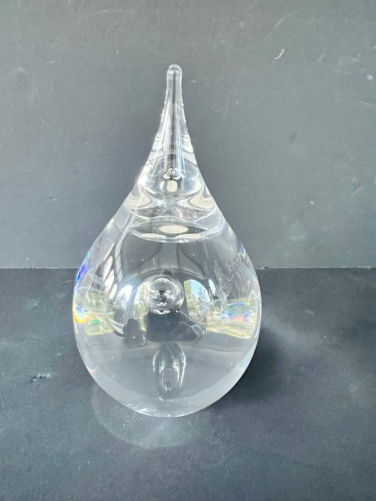 Leerdam Druppel Gesigneerd Serica elements nr1849, Antiek en Kunst, Ophalen of Verzenden
