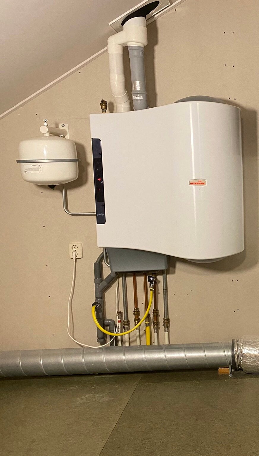 Intergas centrale verwarmingsketel met boiler van 2015., Ophalen, Gebruikt, Hoog rendement (Hr), Cv-ketel of Combi-ketel
