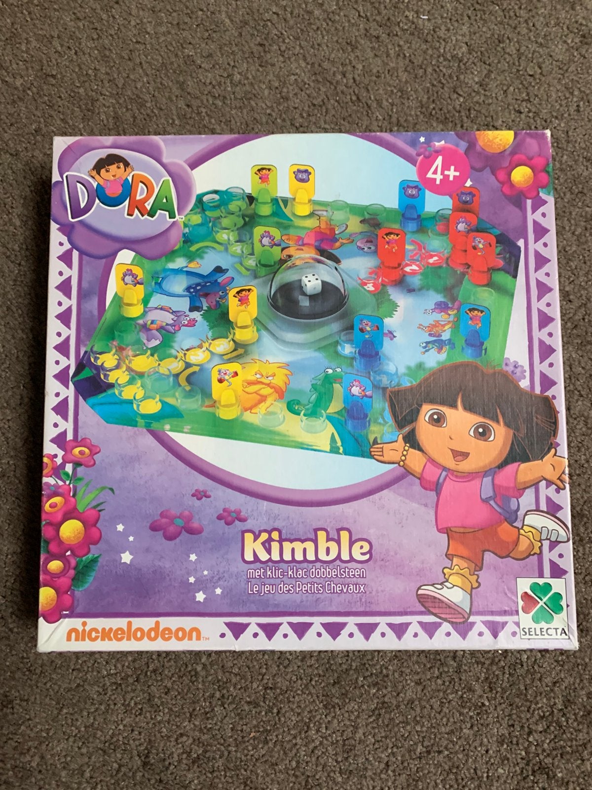 Dora Kimble bordspel, Hobby en Vrije tijd, Gezelschapsspellen | Bordspellen, Gebruikt, Drie of vier spelers, Ophalen of Verzenden