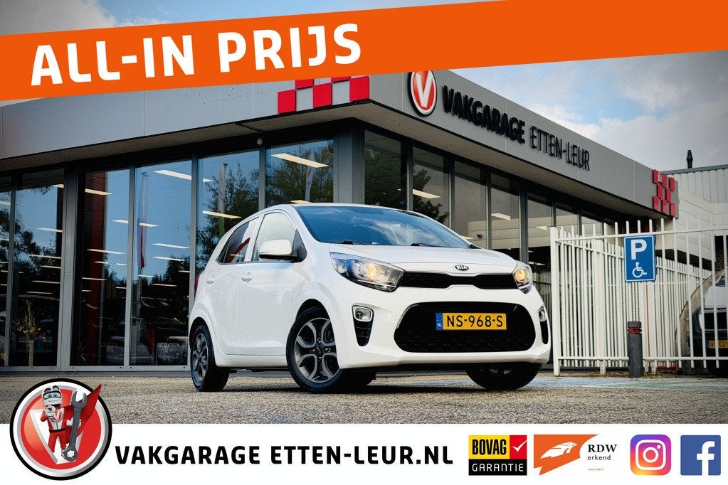 Kia Picanto 1.0 CVVT First Ed. | CAMERA | CARPLAY + ANDROID, Auto's, 12 maanden, Stof, Gebruikt, Euro 6
