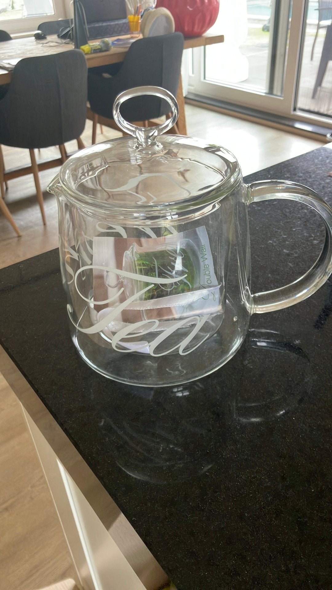 Nog nieuw in doos riviera maison theepot, Ophalen, Overige typen, Overige stijlen, Glas