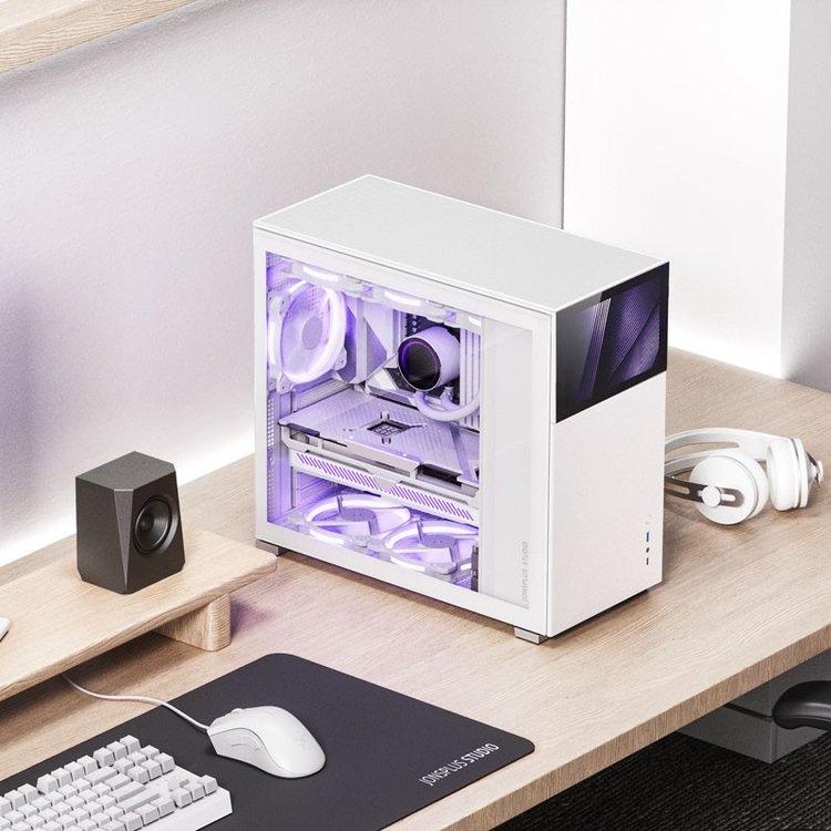 Jonsbo D41 PC-behuizing met scherm - Wit, Computers en Software, Computerbehuizingen, Ophalen of Verzenden, Nieuw