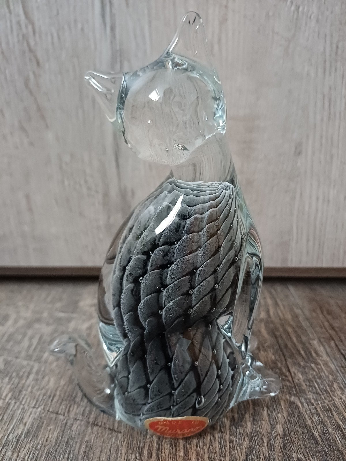 Murano glazen kat - Handgemaakt Italiaans kunstwerk, Antiek en Kunst, Antiek | Glas en Kristal, Ophalen of Verzenden