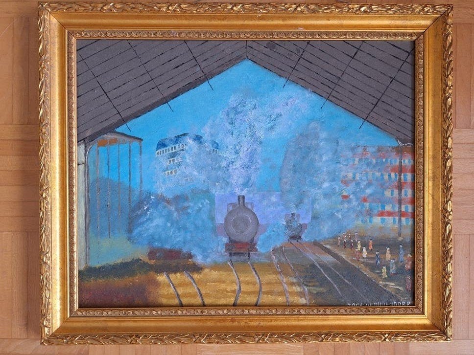 Prachtige gouden lijst met ophanghaken, Ophalen of Verzenden, Gebruikt, Hout