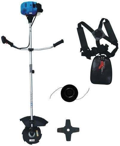 sterke bosmaaier 2 Pk met 4 en 8 tands mes snijdraad gordel, Ophalen of Verzenden, Nieuw, 30 tot 50 cm, Benzine