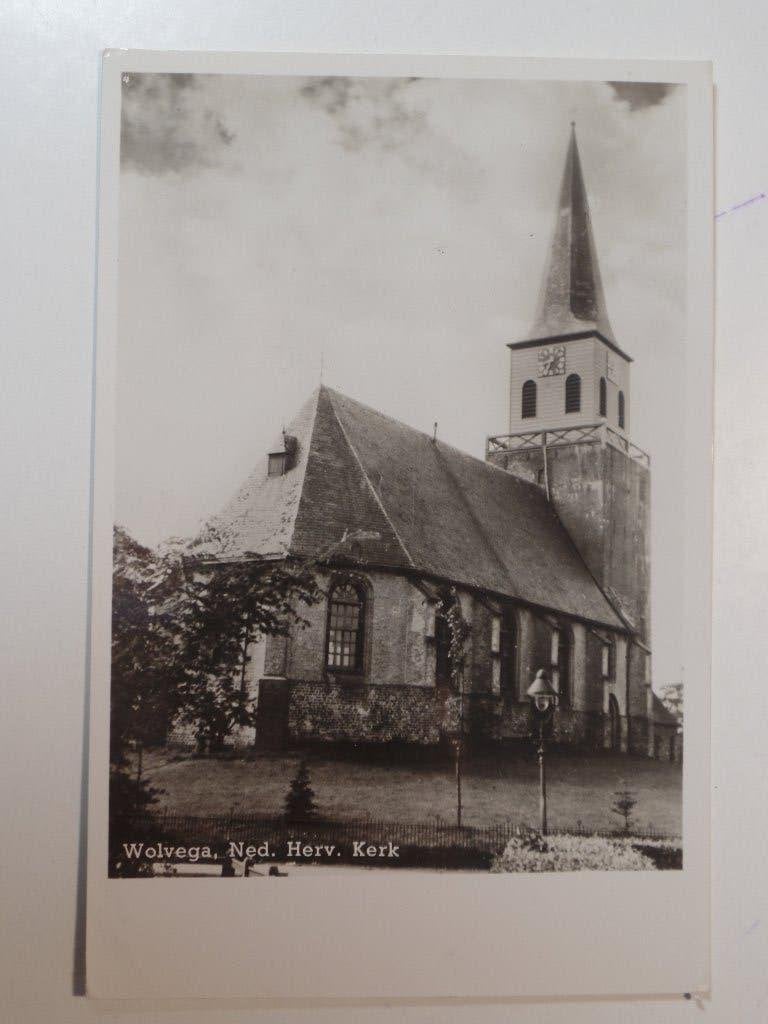 Wolvega kerk, Ophalen of Verzenden, 1940 tot 1960, Gelopen, Friesland