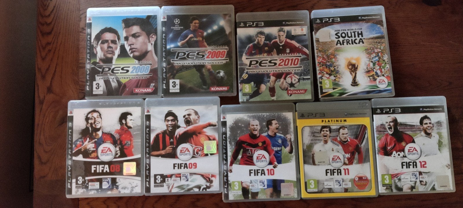 PS3 FIFA & PES Games - Voetbalcollectie (9 stuks), Ophalen