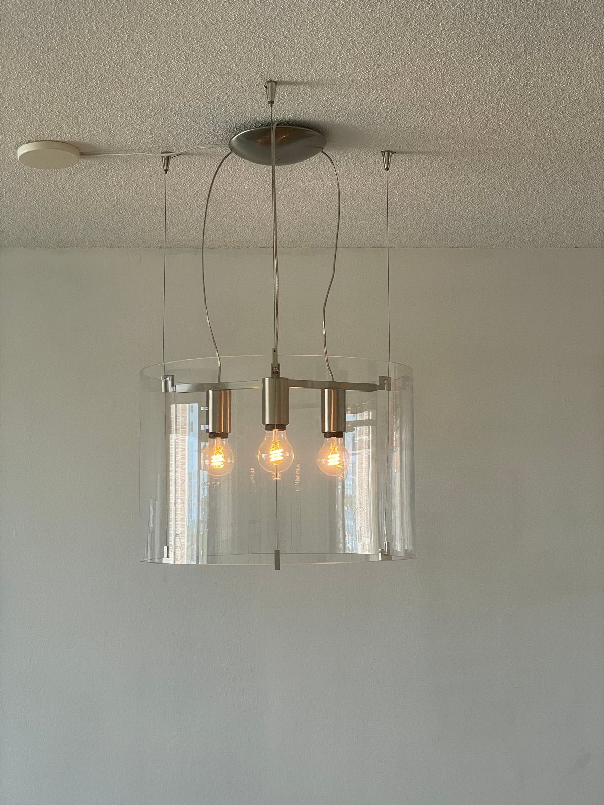 Prandina CPL S7 Hanglamp Transparant Glas vintage design, Ophalen, Zo goed als nieuw, Kunststof, E27 (groot)