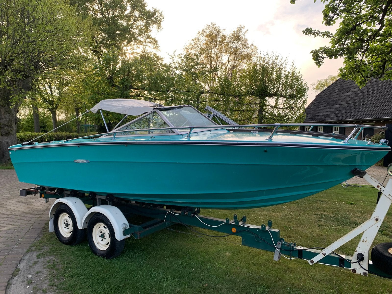 Sea Ray 6,5 m aqua, Watersport en Boten, Speedboten, Ophalen, Binnenboordmotor, Viertaktmotor, 120 tot 200 pk