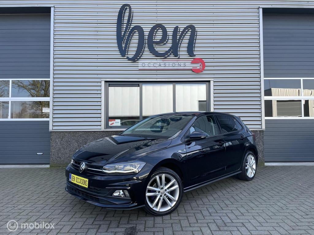 Volkswagen Polo 1.0 TSI R-Line 1e Eigenaar TOPSTAAT!, Gebruikt, Euro 6, 116 pk, Zwart