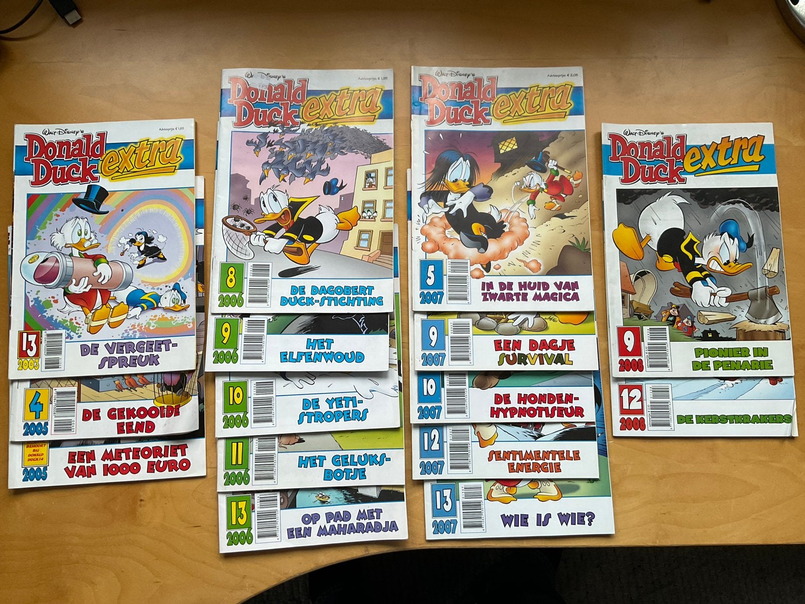 Donald Duck Extra - 15 stuks - 2003, 2005, 2006, 2007, 2008, Meerdere comics, Ophalen of Verzenden, Zo goed als nieuw, Europa