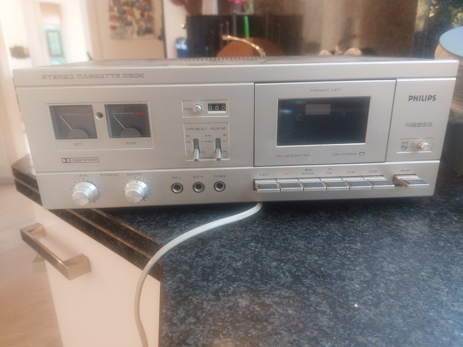 Philips CassetteDeck N2533, Ophalen, Enkel, Philips, Tape counter
