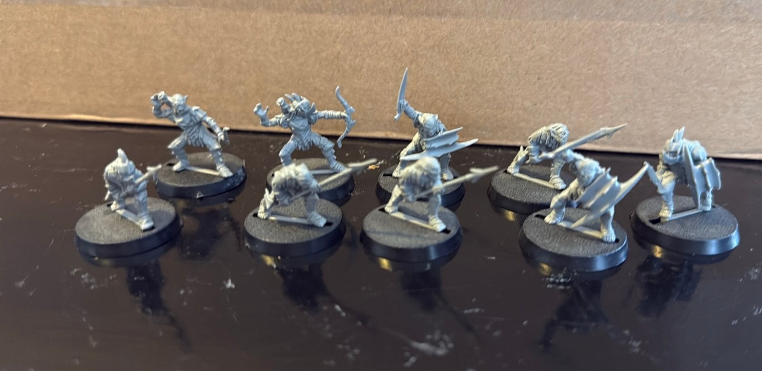 MESBG 9x Moria Goblins, Ophalen of Verzenden, Zo goed als nieuw