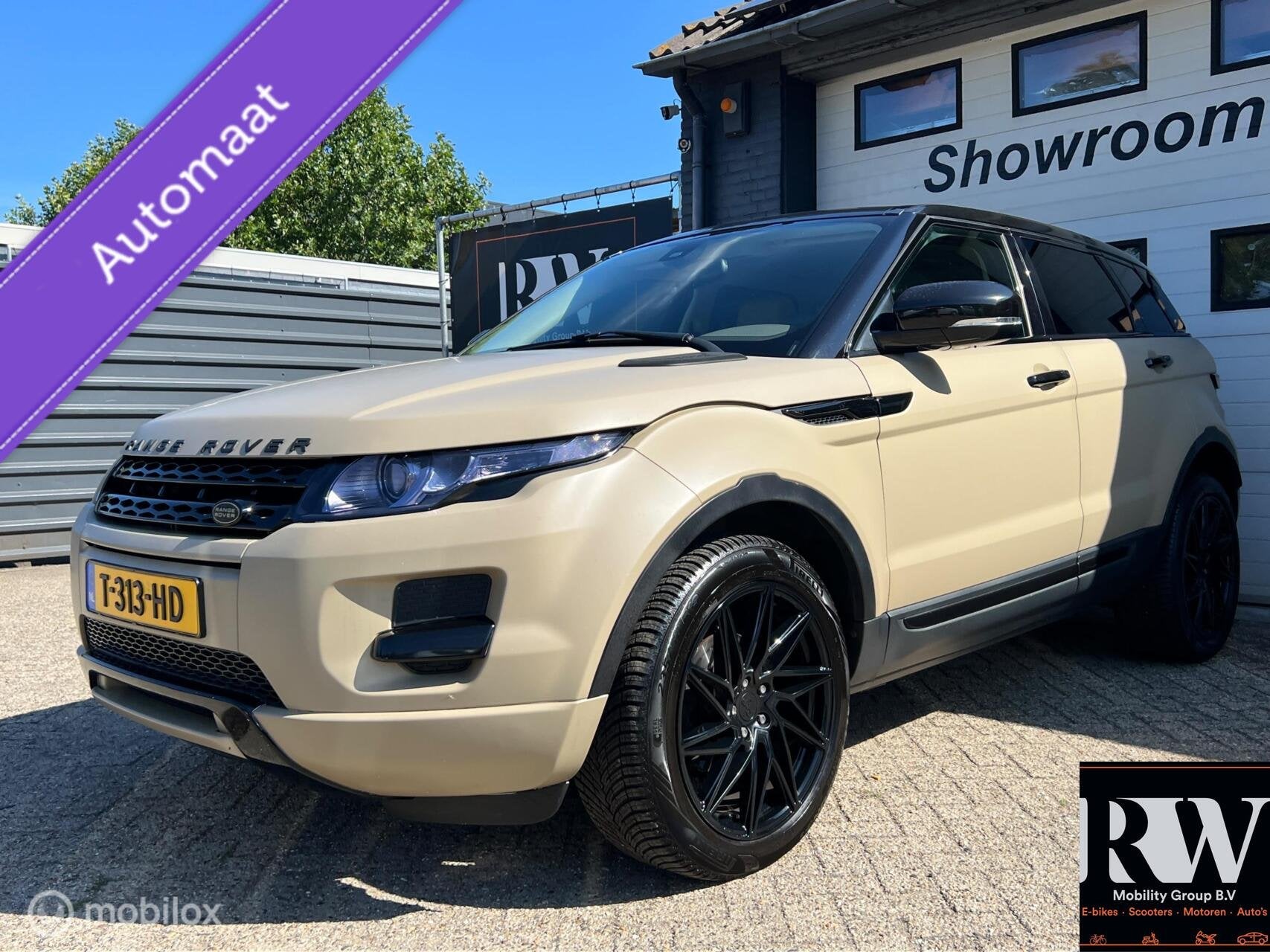 Land Rover Range Rover Evoque 2.2 SD4 4WD *UNIEKE WRAP*, Auto's, Automaat, Euro 5, 15 km/l, Wit