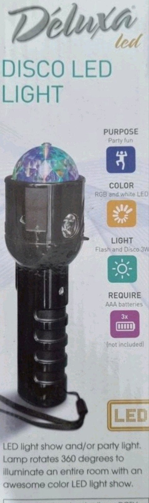 Deluxa LED Disco Licht - Feestverlichting, Ophalen of Verzenden, Nieuw, Feestartikel, Overige