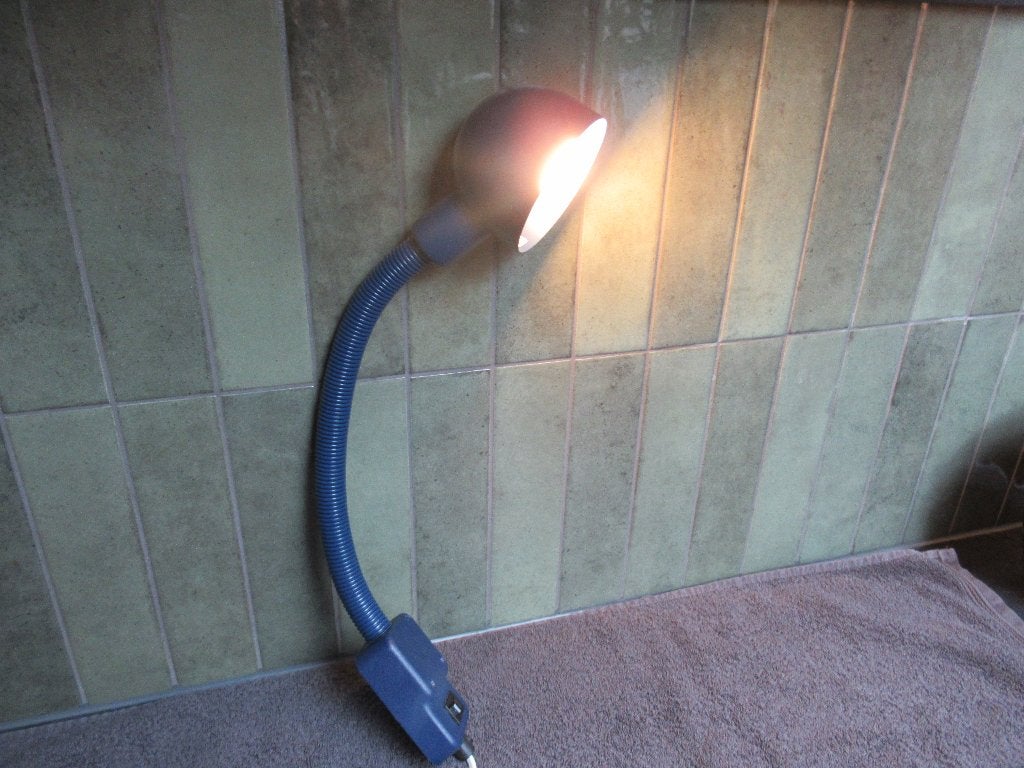 Vintage Retro wandlampje Gooseneck, Ophalen of Verzenden, Huis en Inrichting