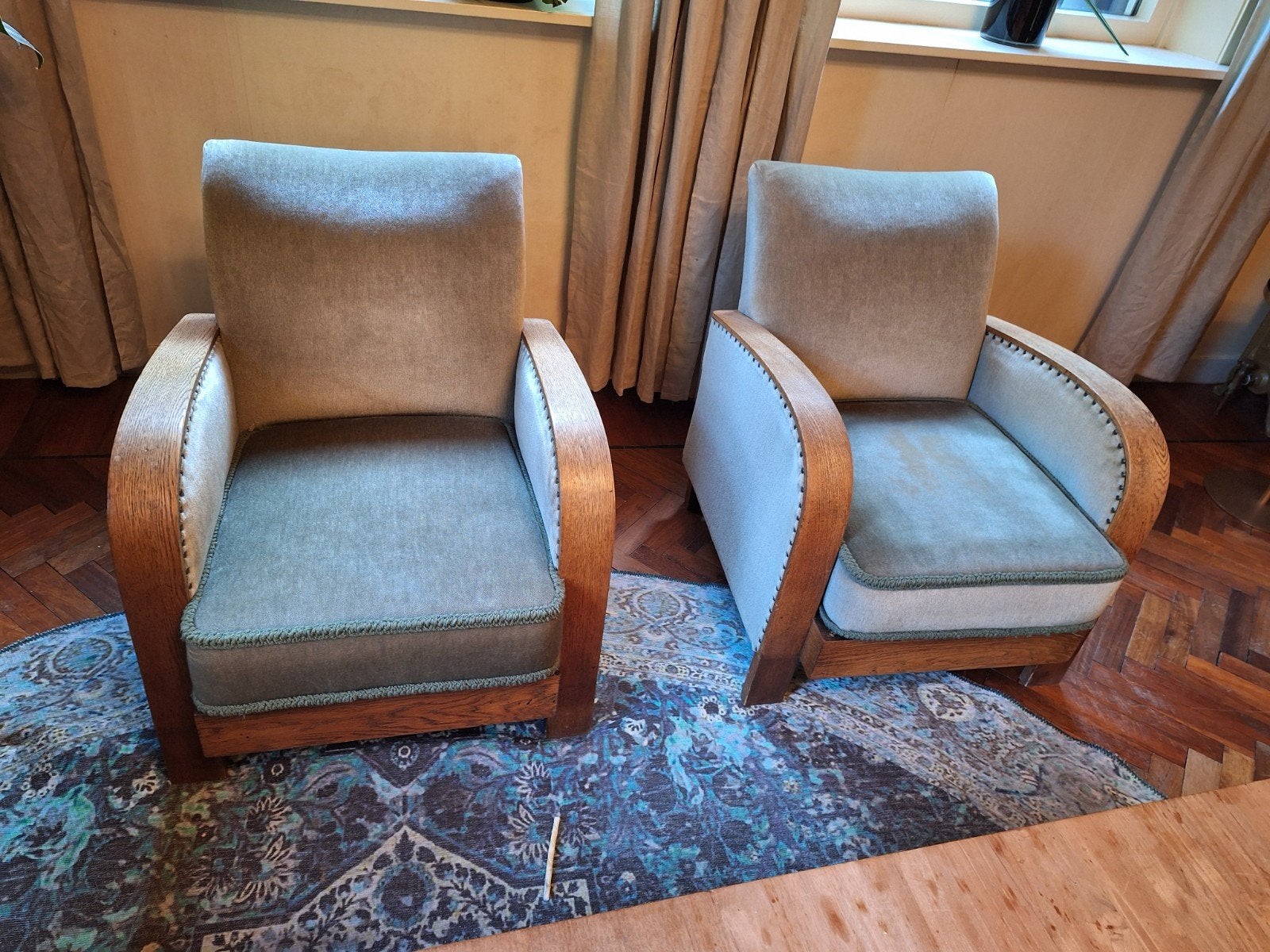 2 Originele Vintage Fauteuils uitstekende staat, Ophalen
